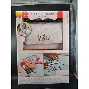 FAO Schwarz Glamour Go Designer Purse & Accessories Play Set For 3+ 12 Pieces
